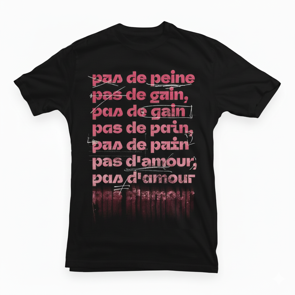 T-Shirt "Pas de peine, pas de gain"